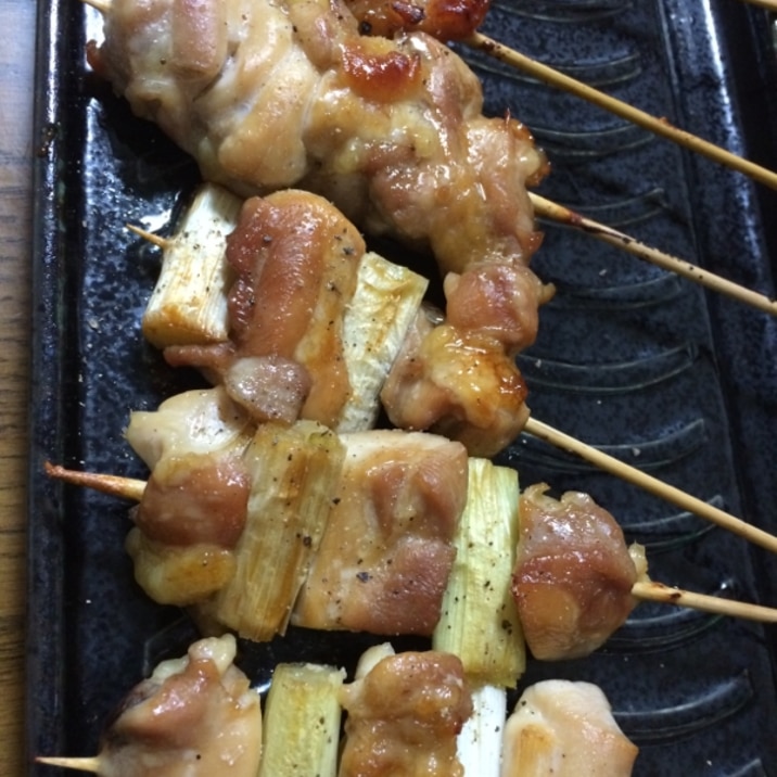 オーブンで一気に焼こう！焼き鳥3種